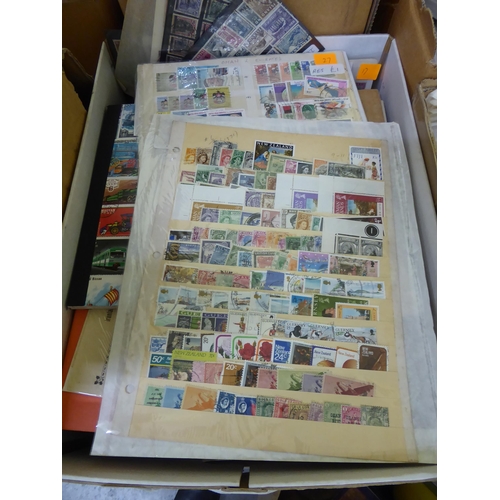 115 - Box of interesting worldwide stamps - many sorted into sets