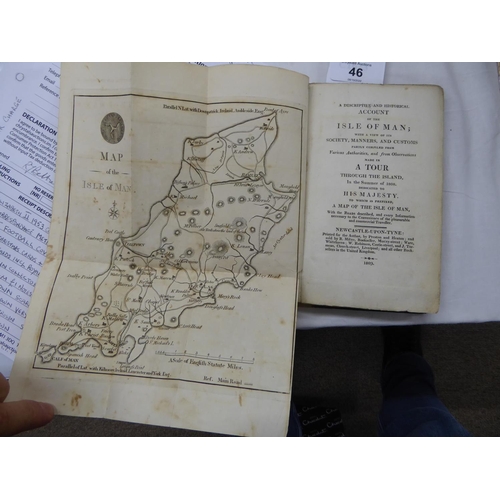 46 - N Jeffery's circa 1809 tour through the Isle of Man with map