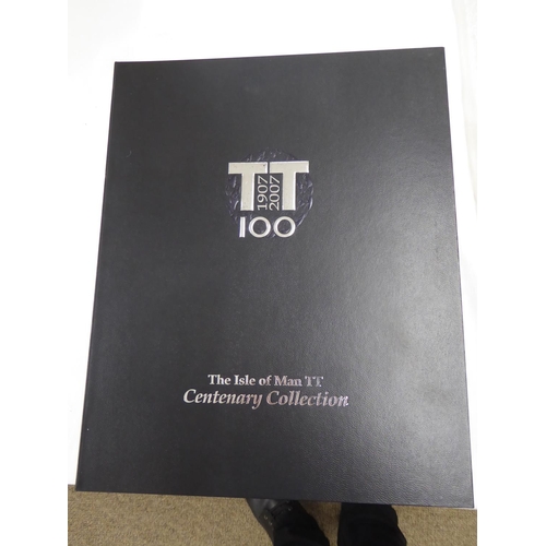 369 - A TT Centenary Collection Presentation Box with official crowns, post cards, CD's, book, L/E No. 109... 