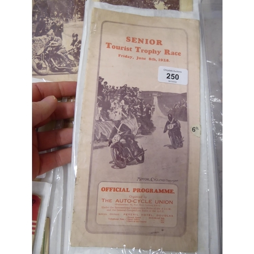 250 - TT Programme, Senior 1928