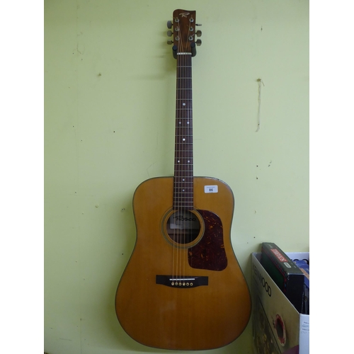 307 - Rosco acoustic guitar - just been re-strung and set up