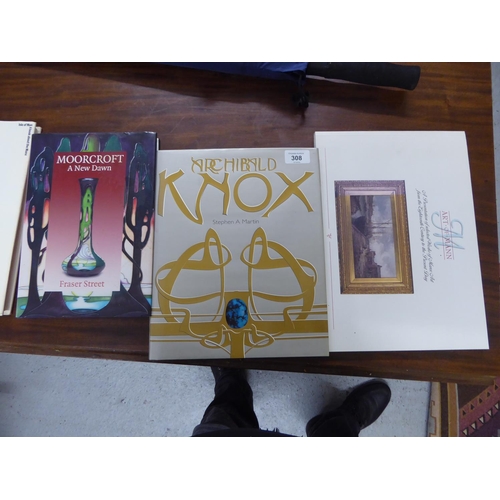 308 - Archibald Knox coffee table book Art of Man book and a book on Moorcroft