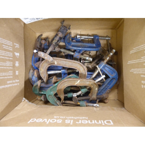 320 - Box of assorted G Clamps