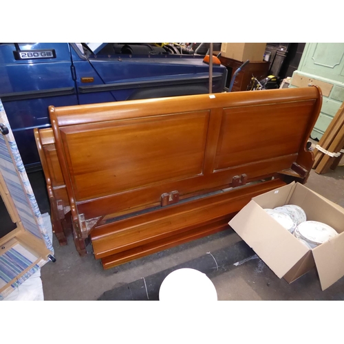 127 - Mahogany Super King bed frame