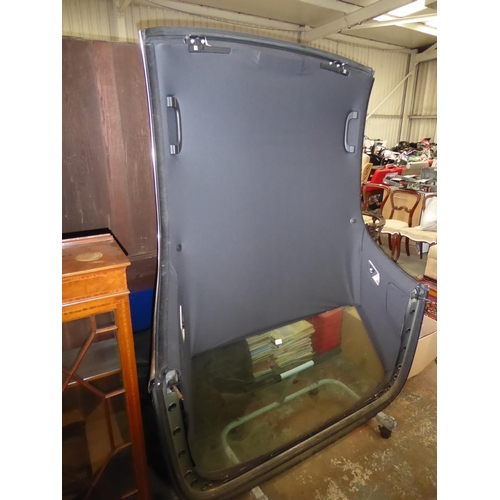 24 - Hard Top for a BMW 3 Series Car on wheeled stand with cover