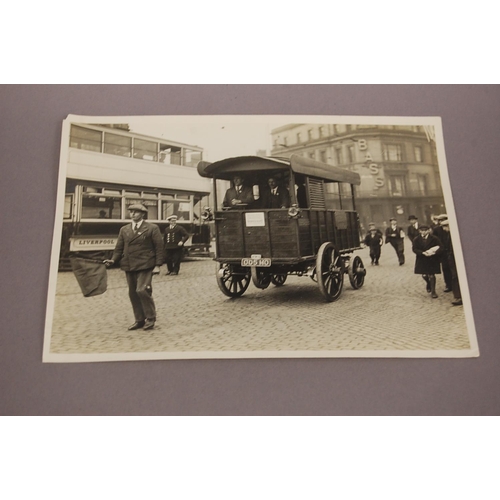 305 - A photograph of a Thorneycroft vehicle Britains first steam self propelled commercial vehicle in Liv... 