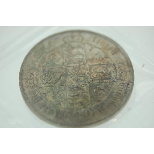 376 - GB Victoria 1878 Gothic Florin, excellent toning, (rare)