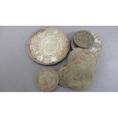 19 - A collection of British silver coinage including 1937 crown - wt. 77 grammes