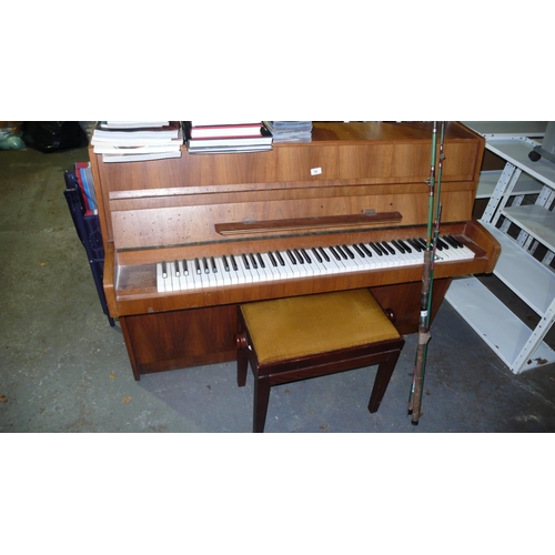 68 - German upright piano by Kraus and Pabst KG plus piano stool