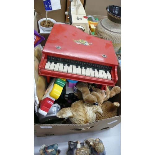 192 - A box of toys and teddies