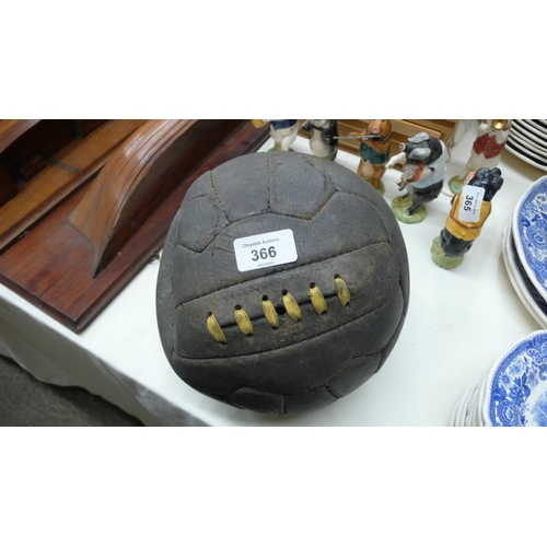 366 - Old leather football