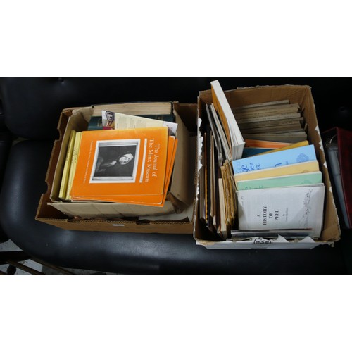 414 - Three boxes of IOM Natural History books, Journal of the Manx Museum and other Manx booklets