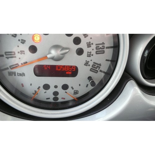 5 - LMN667F
Silver Mini Cooper 1598cc
First Registered 08.10.2001
Approx 105,800 miles
Manual Petrol