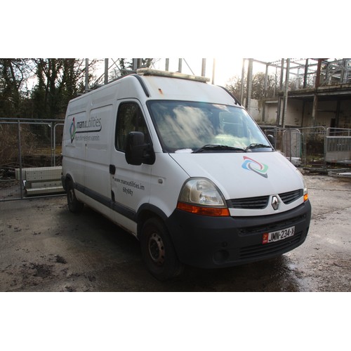 29 - JMN234X
WHITE RENAULT MASTER MM35 VAN 2464cc
First Registered 10.11.2009
Approx 131814 Miles
Last Se... 