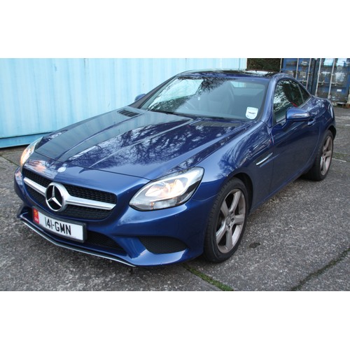 25 - 141GMN
Blue Mercedes 200 SLC Sport Convertible
First Registered 05.12.2016
Approx 16,200 miles only
... 