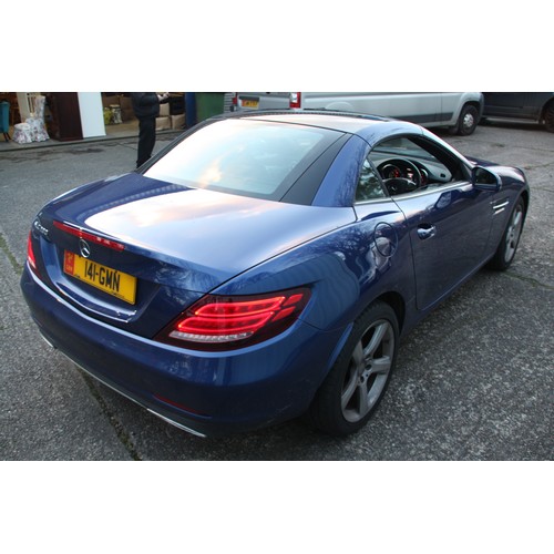 25 - 141GMN
Blue Mercedes 200 SLC Sport Convertible
First Registered 05.12.2016
Approx 16,200 miles only
... 