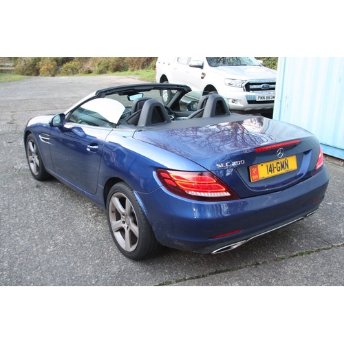 25 - 141GMN
Blue Mercedes 200 SLC Sport Convertible
First Registered 05.12.2016
Approx 16,200 miles only
... 