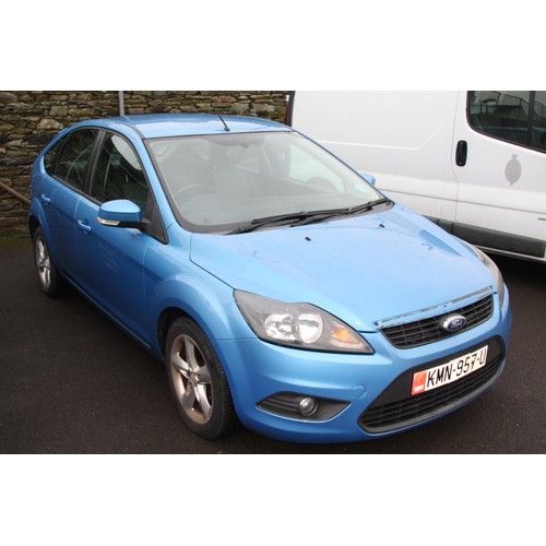 6 - KMN957U
Blue Ford Focus Zetec 1596cc
First Registered 07.04.2009
Approx 77,065 miles
Manual Petrol