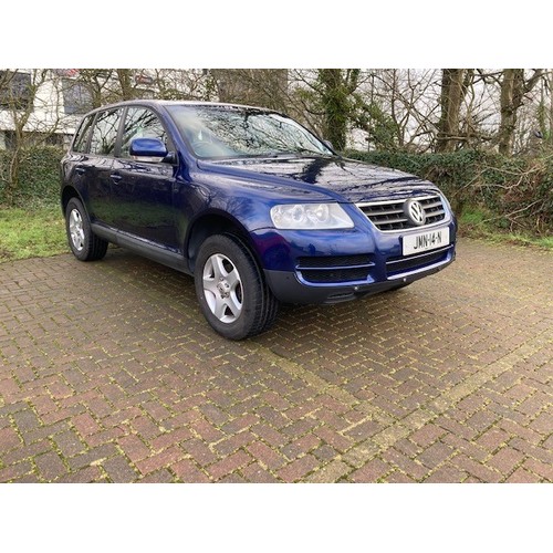 3 - JMN14N
Blue Volkswagen Touareg TDi
First Registered 16.07.2004
Approx 92,000 miles
Diesel Auto