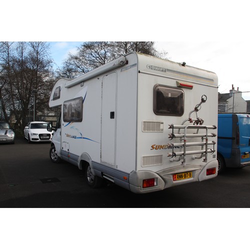 36 - RMN817B
Swift Sundance 590RS motorhome (Fiat Ducato 2.3)
First Registered 07.03.2005
Approx 40,000 m... 