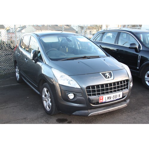 17 - LMN691N
Grey Peugeot 3008 1.6HDi Exclusive
First Registered 21.01.2011
Approx 102,000 miles
Auto Die... 