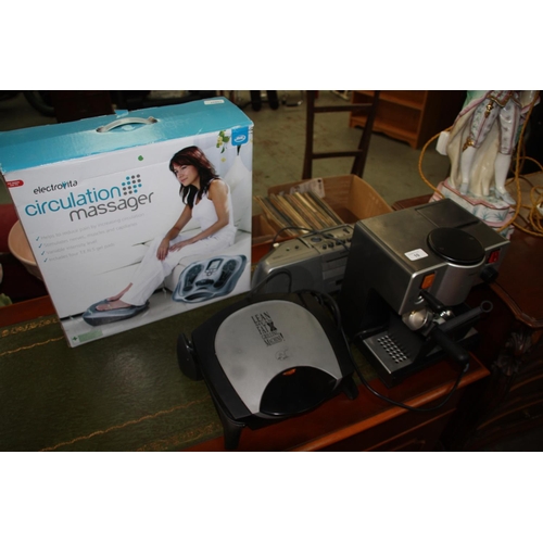 10 - Krups coffee machine, Lean Fat machine, radio and Circulation Massager