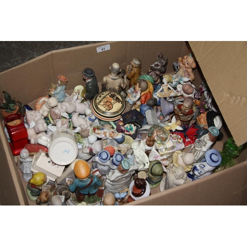 41 - Box of figures etc