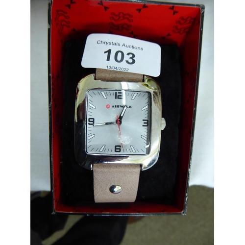 162 - Airwalk wristwatch (boxed)