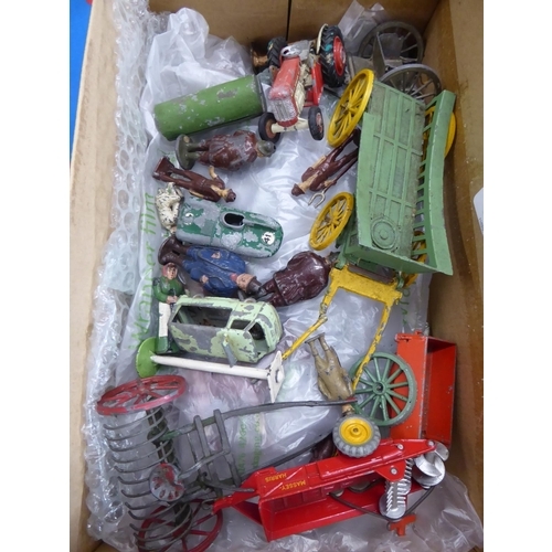 301 - Good collection of metal farm yard toys