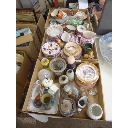 267 - A collection of pottery, porcelain ornaments etc