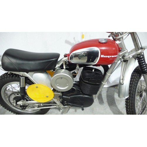 44 - Husqvarna 400 CROSSSER
Believed to be 1969 
Large history file with photos of restoration