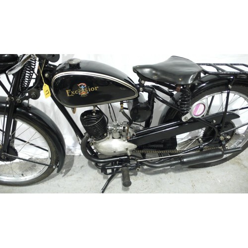 47 - Excelsior 98cc
NOT ROAD REGISTERED
2 speed approx 1954