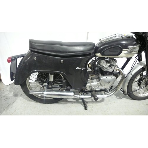 53 - MAN694N
Triumph Speed Twin 5TA 500cc
First registered 2/9/1960
Mileage 46060
Taxed 3/23 History file