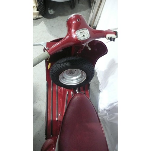 57 - MMN987G
Douglas Vespa Model 152 125cc
First registered 25/5/1959
Mileage 610
Large history file