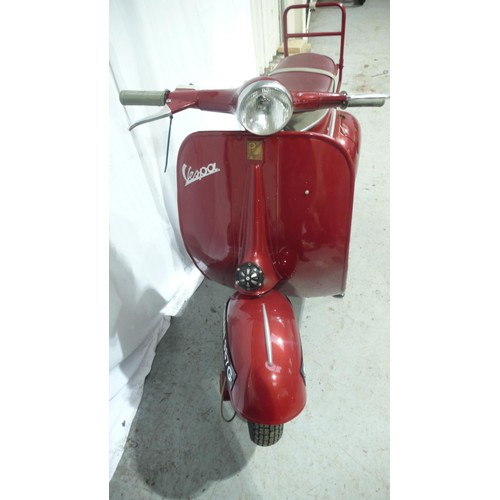 57 - MMN987G
Douglas Vespa Model 152 125cc
First registered 25/5/1959
Mileage 610
Large history file