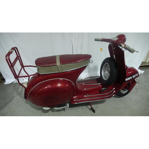 57 - MMN987G
Douglas Vespa Model 152 125cc
First registered 25/5/1959
Mileage 610
Large history file