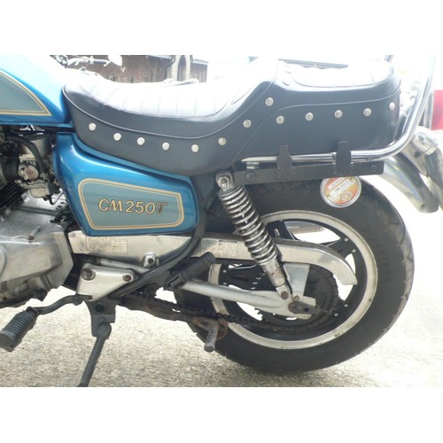 5 - BMN832F
Honda CN250T
First registered 29/4/1983 
Log book present
24593 miles
Tax exp 12/22