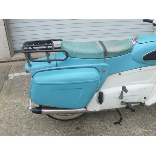 10 - GFE262F
Ariel Leader 250cc
First registered January 1968
6297 miles
Old style log books No V5