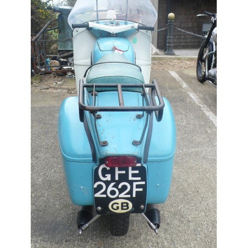 10 - GFE262F
Ariel Leader 250cc
First registered January 1968
6297 miles
Old style log books No V5