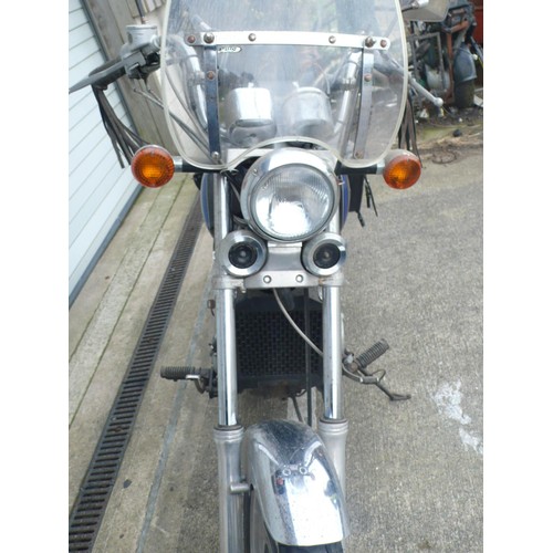 1 - NMN502P
Kawasaki Vulcan 500cc
First Reg 26/3/1996
Tax exp 12/22
Mileage 27461
Log book present