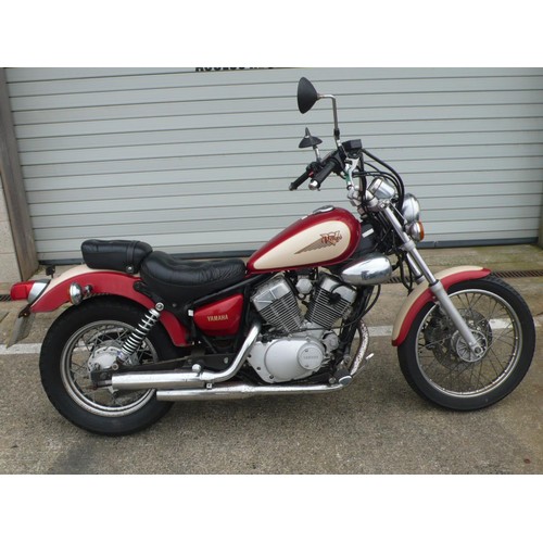 11 - JMN61
Yamaha XVS Virago 250cc
First registered 8/1/1998
16981 miles 
Tax exp 12/22
Log book present