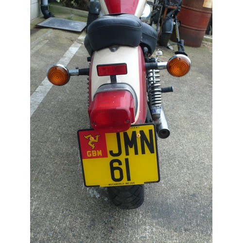 11 - JMN61
Yamaha XVS Virago 250cc
First registered 8/1/1998
16981 miles 
Tax exp 12/22
Log book present