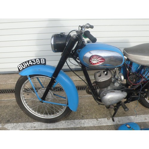 18 - BVH438B
BSA  Bantam 175cc
First registered July 1964
Mileage TBA
V5 present