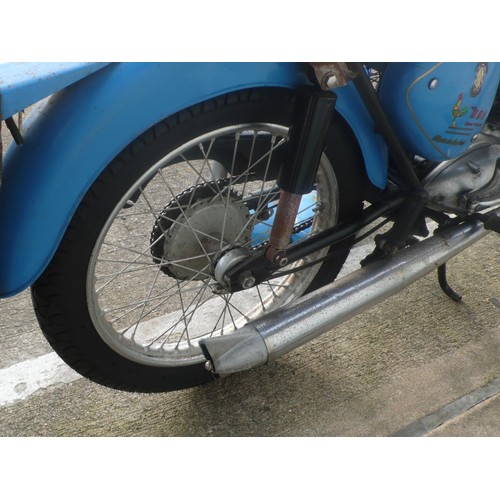 18 - BVH438B
BSA  Bantam 175cc
First registered July 1964
Mileage TBA
V5 present