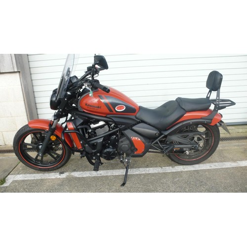 20 - NMN325
Kawasaki Vulcan EN650
Date of first registration 12/4/2018
Mileage TBA
Tax exp 12/22
Log book... 