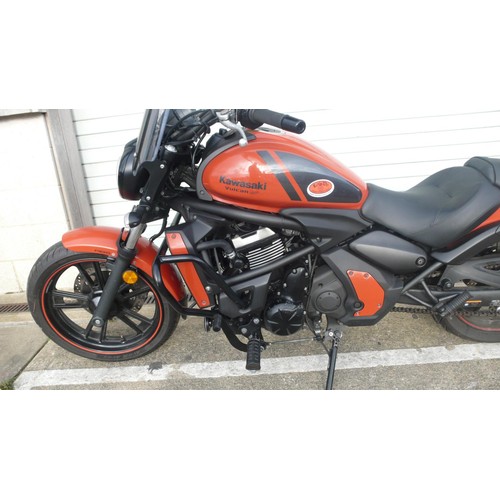 20 - NMN325
Kawasaki Vulcan EN650
Date of first registration 12/4/2018
Mileage TBA
Tax exp 12/22
Log book... 