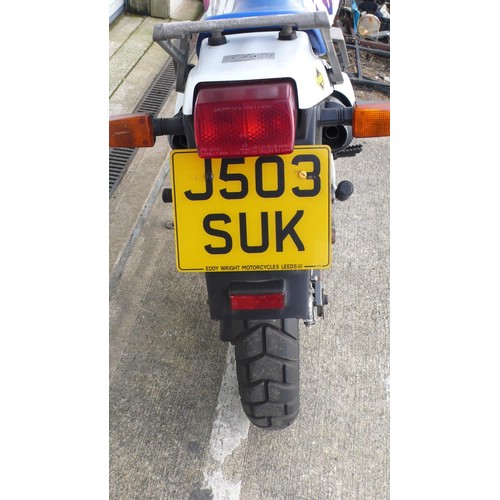 22 - T503SUK
Suzuki rs650 640cc
Date of first registration August 1991
Mileage 29227
V5 present