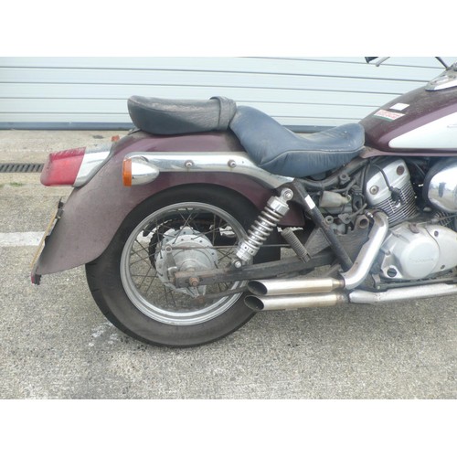 31 - FMN646L
Honda Shadow 124cc
First registered 9/2001
Mileage TBA
Tax exp 12/22
Log book present