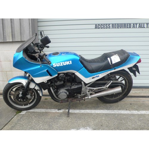 13 - A96AVV
Suzuki GSX400
Manufactured 1983
57448 miles
V5 Present