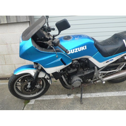 13 - A96AVV
Suzuki GSX400
Manufactured 1983
57448 miles
V5 Present